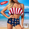 Custom flag bathing suit