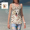 Design pet face tank top