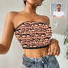 Custom husband face tube top