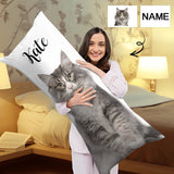 Pillow Cover with Custom Photo&Name Personalized Simple Body Pillow Case 20