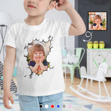 #6-12Y Custom Face Cloud Tee For Toddler Kids Kid's All Over Print T-shirt