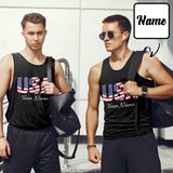 Custom Team Name USA Tank Tops For Women&Men 30 Colors