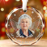 Custom Photo In Loving Memory Personalized Glass Ornament Sympathy Gift For Family Members