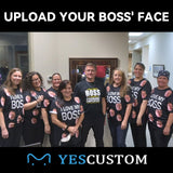 [Hot Sale] Custom Face I Love My Boss Design Your Own Tshirt with Photo Printed Casual T-shirt Funny Picture Tee Shirt