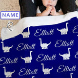 Personalized Name Custom Blanket for Baby/Kids/Youth Custom Flannel Blanket  36 Colors & 4 Size Options