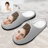 Custom Face All Over Print Cotton Slippers For Men Women