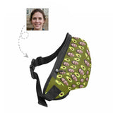 Custom Face Avocado Waist Bag