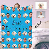 Custom Face Best Friends Ultra-Soft Micro Fleece Blanket