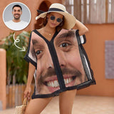 Custom Face Boyfriend Women's Bikini Swimsuit Cover Up