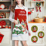 Custom Face Christmas Family All Over Print Adjustable Apron