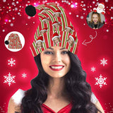 Custom Face Christmas Line Santa Hat