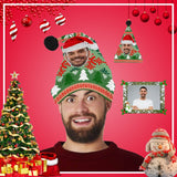 Custom Face Colorful Tree Christmas Santa Hat