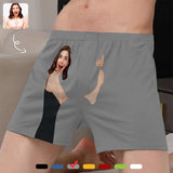 Custom Face Hug My Treasure Multicolor Boxer Shorts Pure Cotton Shorts for Men