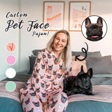 Custom Pet Face Sleepwear Women's Lightweight Long Pajama Set