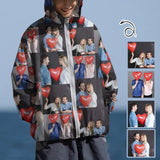 Custom Photo Unisex Sun Protection Lightweight Hoodie Long Sleeve Zipper Shirt