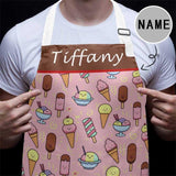 Custom Name Ice-Cream All Over Print Adjustable Apron