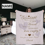 Custom Name Blankets Personalized I Love Grandma Ultra-Soft Micro Fleece Blanket Designed Gift Idea