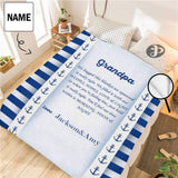 Custom Name For Grandpa Ultra-Soft Micro Fleece Blanket