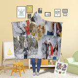 Custom Photo Our Love Flannel Hooded Blanket