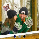 Custom Photo Couple Warm Knitted Cap