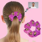 Custom Face Shiny Hair Scrunchie