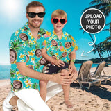 Custom Image Hawaiian Shirt with Photo Flower Pineapple Unisex & Teenage Hawaiian Shirt