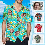 Design Your Own Hawaiian Shirt with Face Australia Flower Pineapple Aloha Shirt Birthday Vacation Party Gift