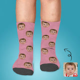 Kids Custom Socks Printed With Face Personalized Lovely Kid's Socks