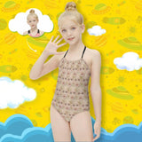 Custom Face My Daughter Kid's Neck Strap Swimsuit