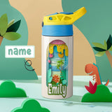 Custom Name Personalised Paper Cut Stainless Steel Kids Drink Bottles 500ml Water Bottle