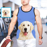 Custom Personalized Pet Photo Tank Men Sleeveless Shirt Design Your Own Men's All Over Print Tank Top