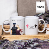 Custom Name Sailor Love Story Classical White Mug