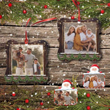 Custom Photo Family Love Square Ornament