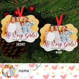 Custom Photo&Name For Girl‘s Bracket Ornament