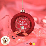 Custom Photo Christmas Balls Merry Christmas Ornaments Xmas Tree Decorations