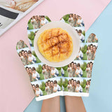 Custom Photo Family Heat Resistant Oven Mitt(A Pair)