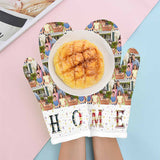 Custom Photo Home Heat Resistant Oven Mitt(A Pair)