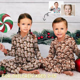 Kid's Pajamas Custom Sleepwear with Seamless Face Personalized Pajama Set For Boys&Girls 2-15Y