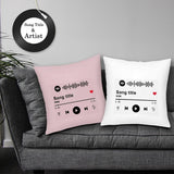 Custom Song Title And Artist Throw Pillow Cover