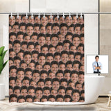 Custom Face Seamless Photo Shower Curtain 72