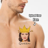 Custom Face Queen Temporary Tattoo