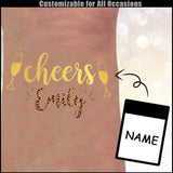 Custom Name Cheer Up Temporary Tattoo