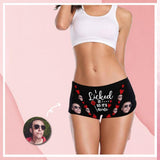 Custom Face Underwear Design I'm Licked It Panty Personalized Women's Boyshort Panties